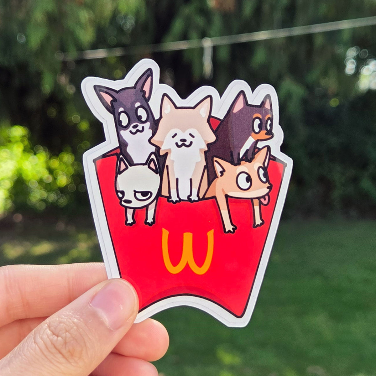 Chihuahua Fries Sticker