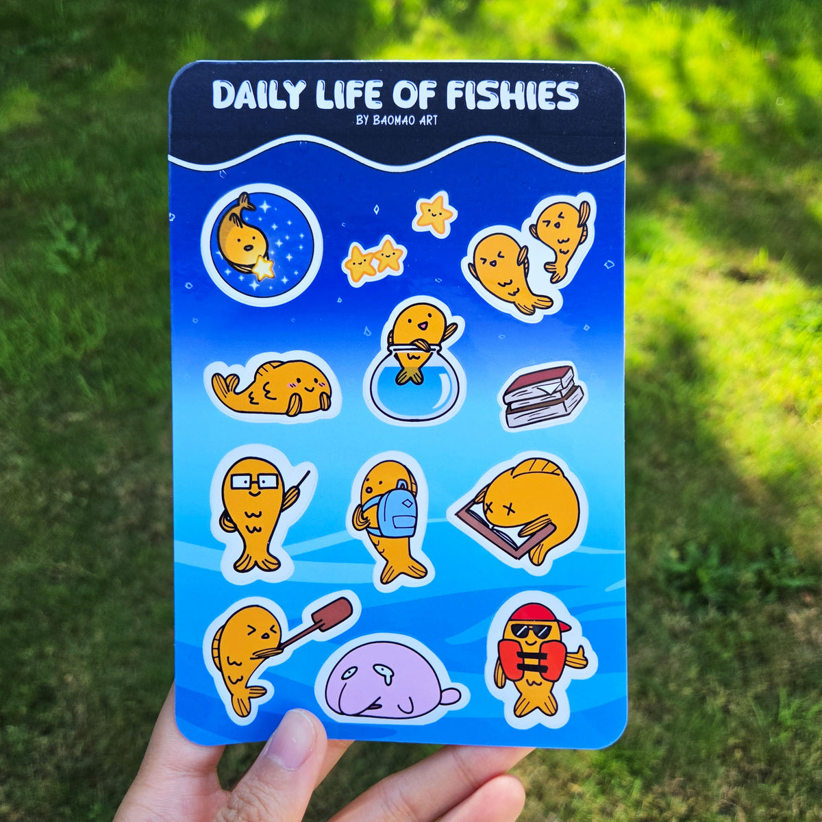 Daily Life of Fishies Sticker Sheet