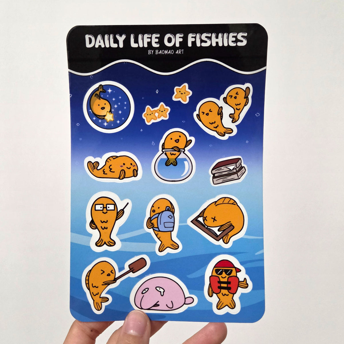Daily Life of Fishies Sticker Sheet