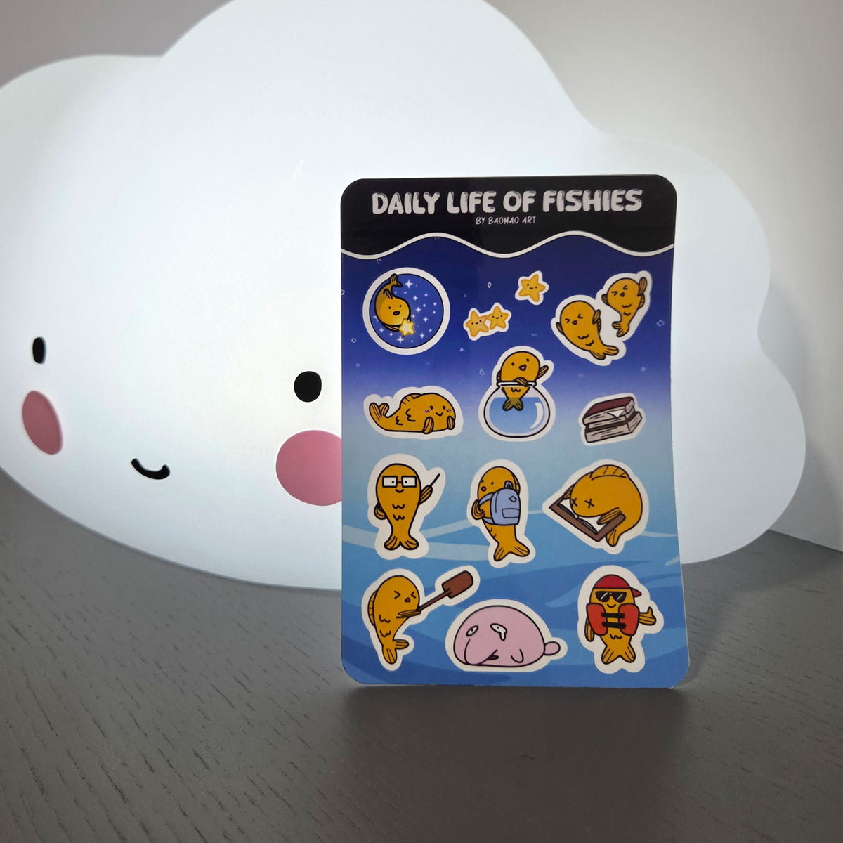 Daily Life of Fishies Sticker Sheet