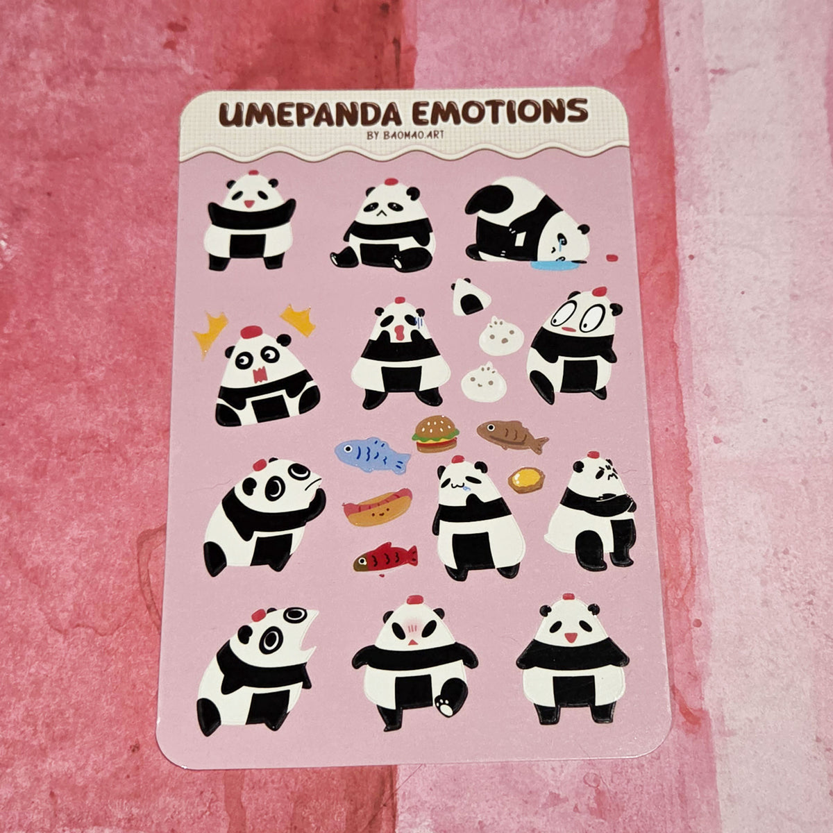 Umepanda Emotions Sticker Sheet