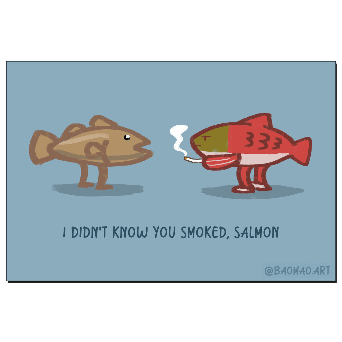 Smoked Salmon Art Print