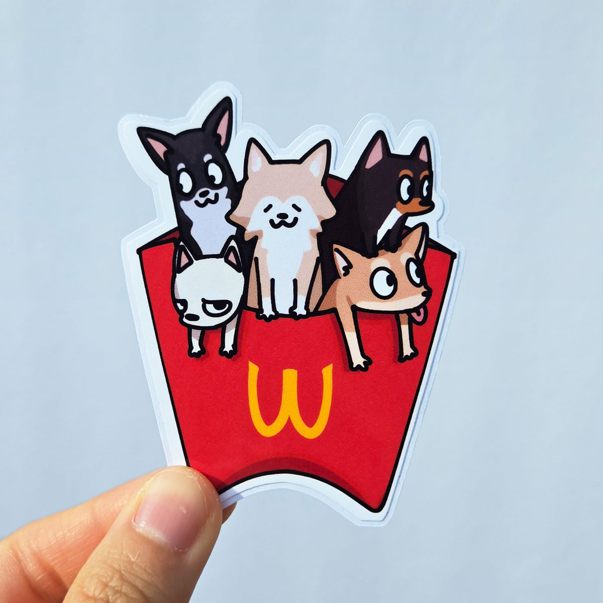 Chihuahua Fries Sticker