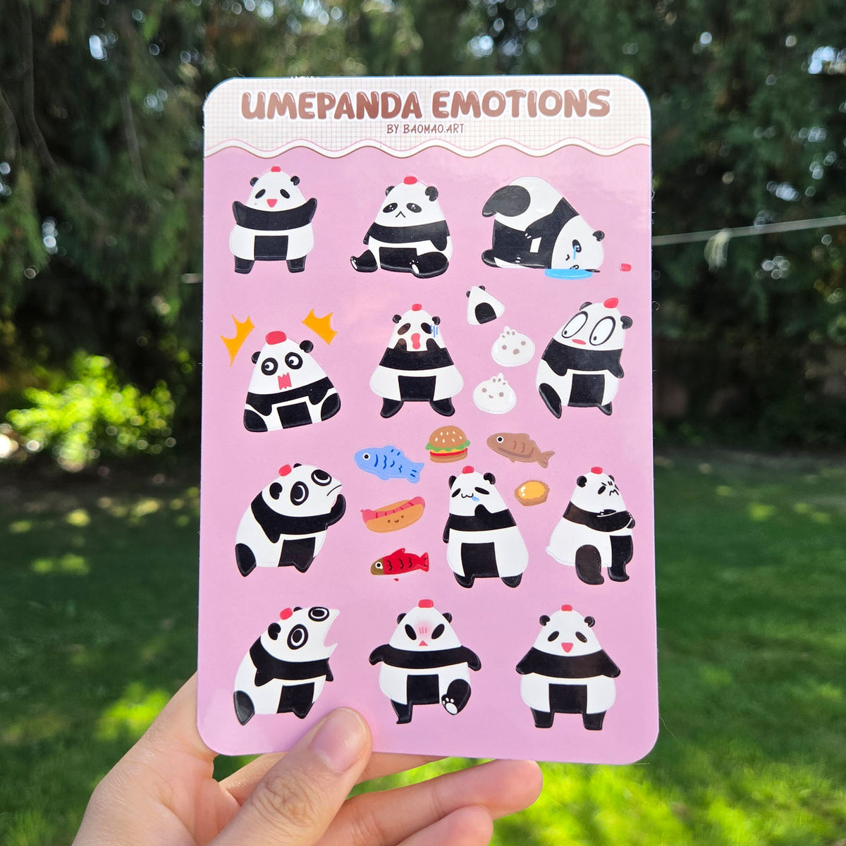 Umepanda Emotions Sticker Sheet